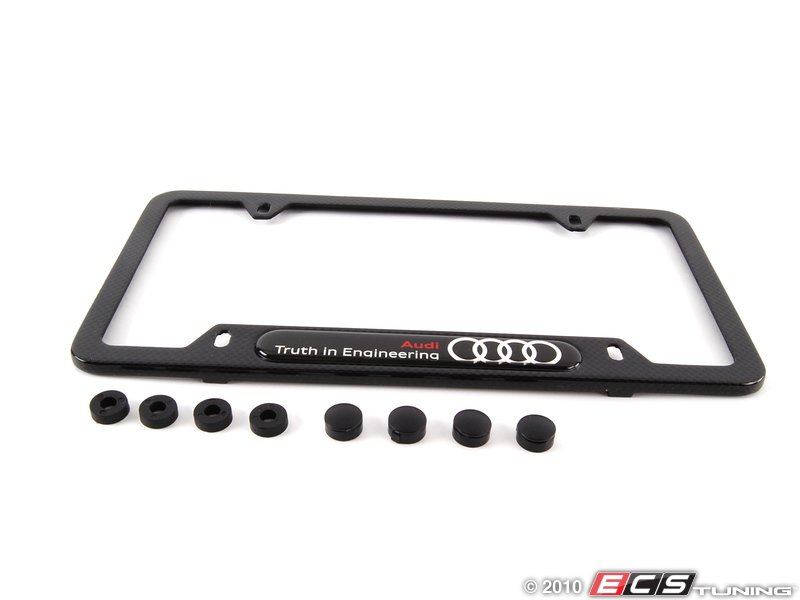 Audi B7 RS4 V8 8K0071801B Carbon Fiber License Plate Frame ES1877497