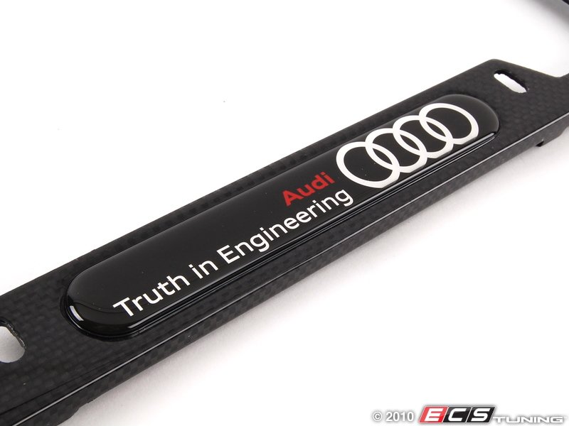 Audi B7 RS4 V8 8K0071801B Carbon Fiber License Plate Frame ES1877497