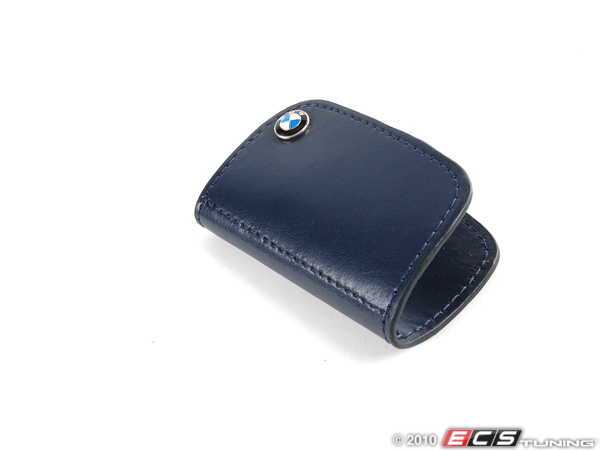 Bmw blue leather key case #3