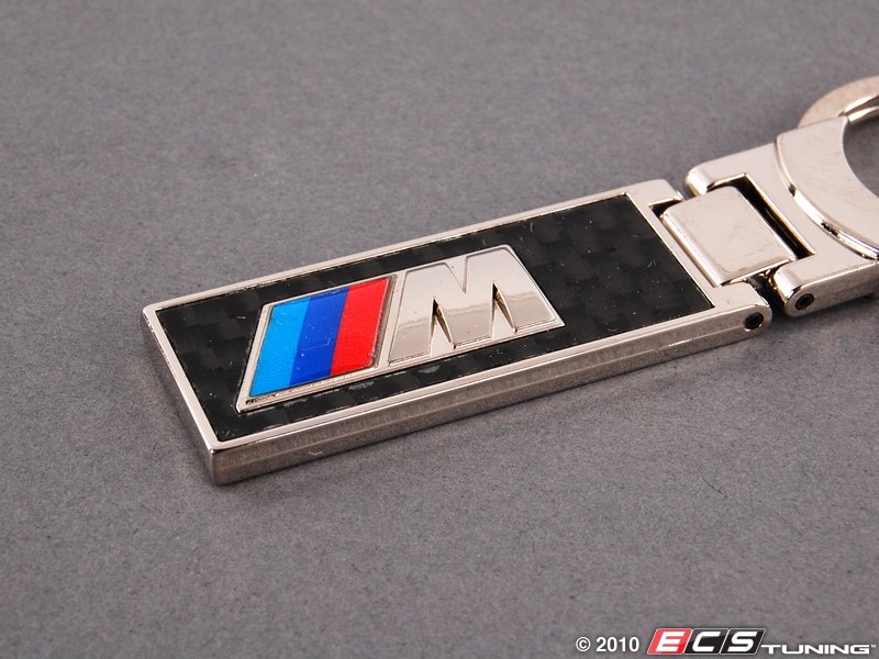 Bmw genuine m logo carbon fiber key chain #5