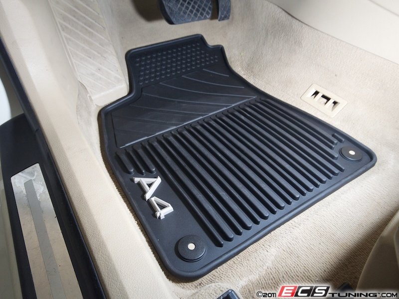 Audi B7 A4 Quattro 2.0T Interior 8E1061450041 All Weather Rubber Floor Mat Set Black ES