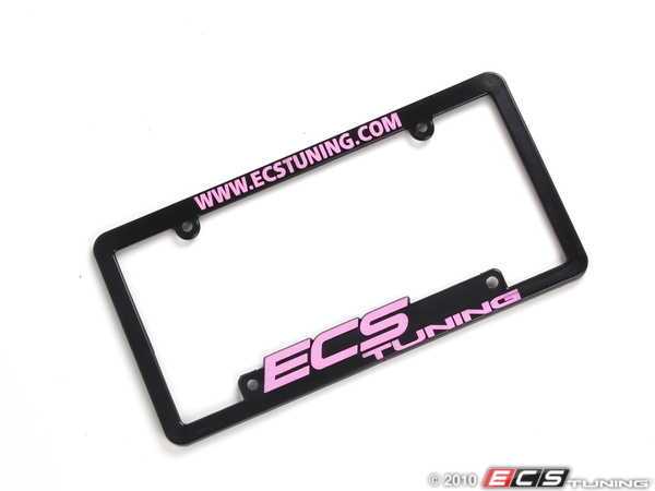 ECS Tuning License Plate Frame Pink