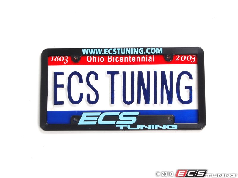 ECS Tuning License Plate Frame Sky Blue 1979 Mercedes Benz 240D 