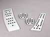 ECS E9x Pedal Set W/Dead Pedal, Silver