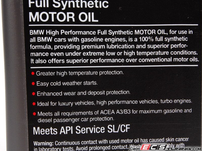 Oem bmw 5w30 high performance synthetic oil #3