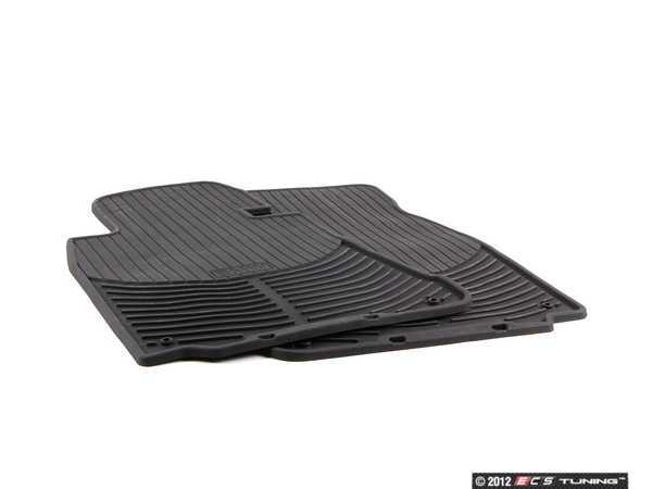 Bmw all weather rubber floor liners / black front #4