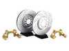 Assembled By ECS Big Brake Kit - Cross Drilled  Slotted Rotors (312x25)