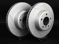 Front Slotted Brake Rotors - Pair (324x30) 
