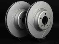 Front Slotted Brake Rotors - Pair (348x30)