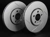 ES#2189939 - 6R0615301AKT7 - Front Slotted Brake Rotors - Pair (288x25) - Featuring GEOMETreg; protective coating. - ECS - Volkswagen
