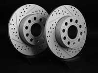 Cross Drilled  Slotted Brake Rotors - Pair (260x12)