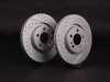 ECS Front Cross Drilled  Slotted Brake Rotors - Pair (280x22)
