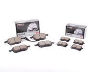 ES#2581321 - EUR687KT - Front Rear Akebono Euro Ceramic Brake Pad Kit - Ceramic composite developed to meet low dust noise requirements - Akebono - Audi Volkswagen