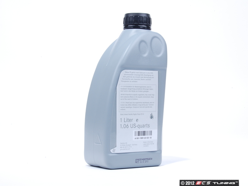 Mercedes recommended fluids #1