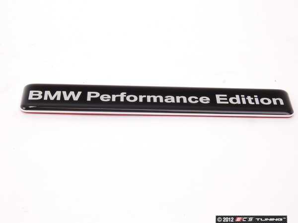 Bmw performance edition badge #2