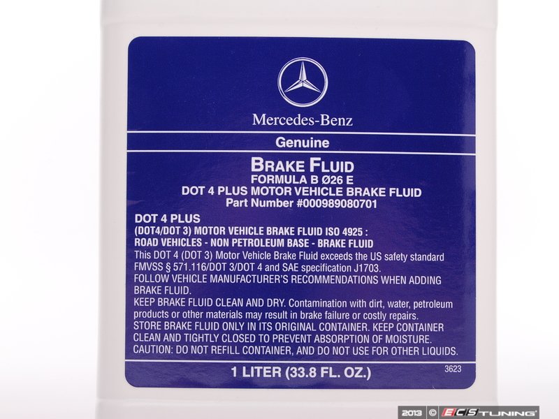 Brake fluid for mercedes benz
