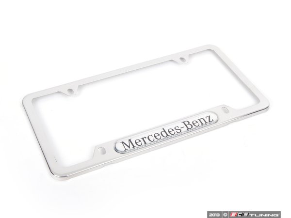 Mercedes benz stainless steel license plate frame #7