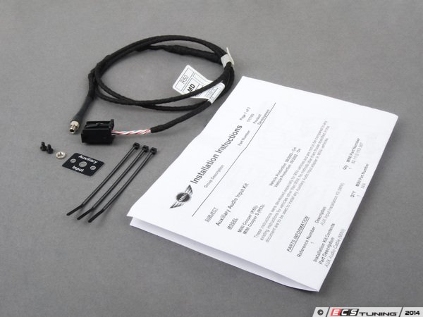 Aux Input Cable Retrofit Kit Genuine MINI 82110153367 