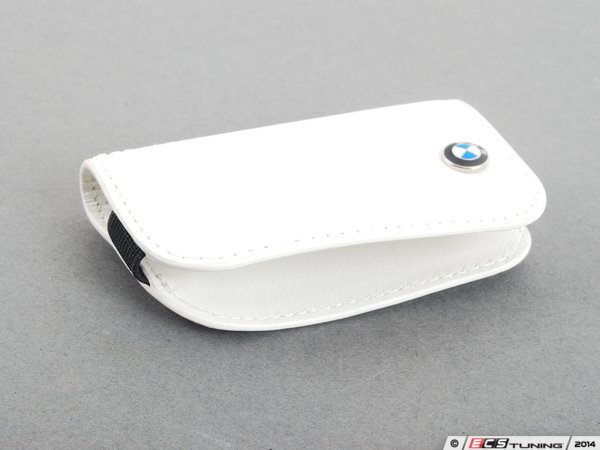 Bmw white leather key case #6